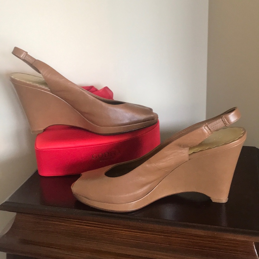 NWOB Access by Liz Clairborne open toes wedges